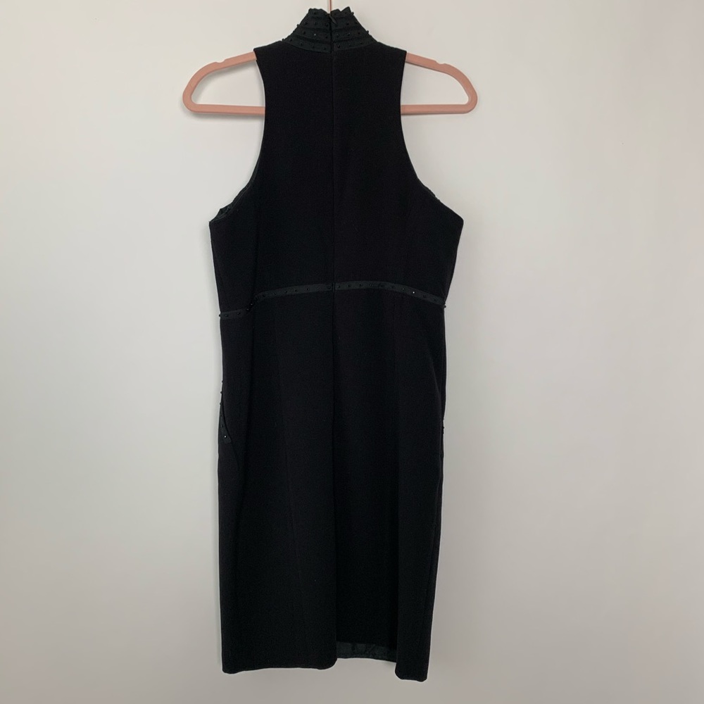 Karl Lagerfeld Black Studded Halter Dress 8 #4680 - Picture 6 of 8